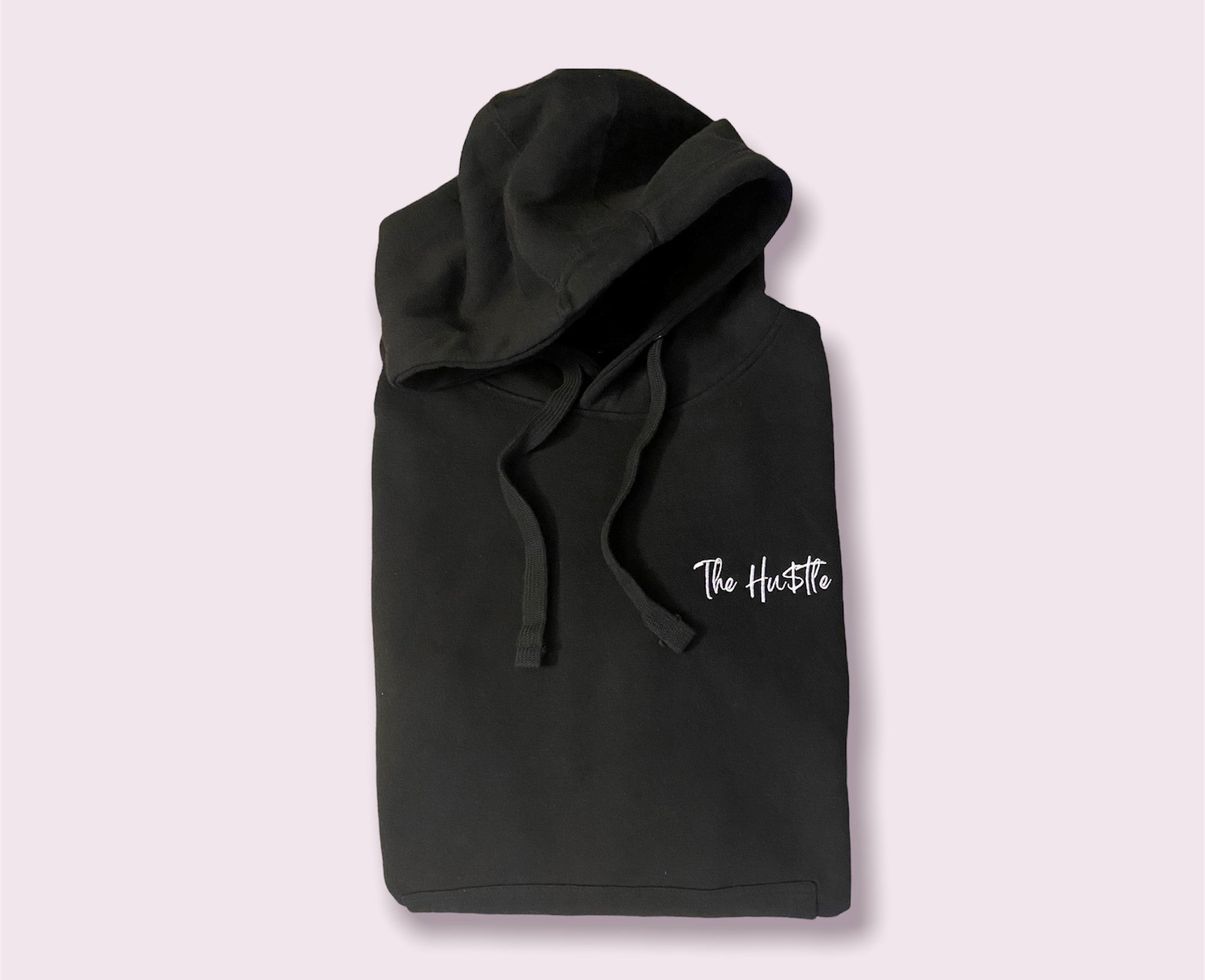 Embroidered Black Unisex The Hu tle Hoodie Married to the