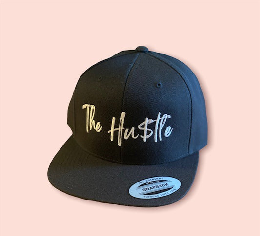 Embroidered Snapback Hat - The Hu$tle